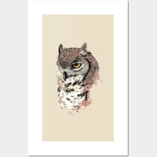 Great Horned Owl Posters and Art